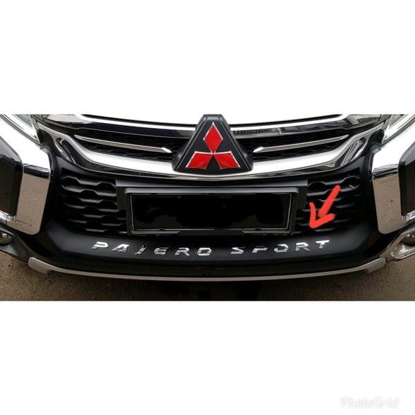 List Grill Pajero Sport Bawah 2016 tersedia warna hitam merah chrome