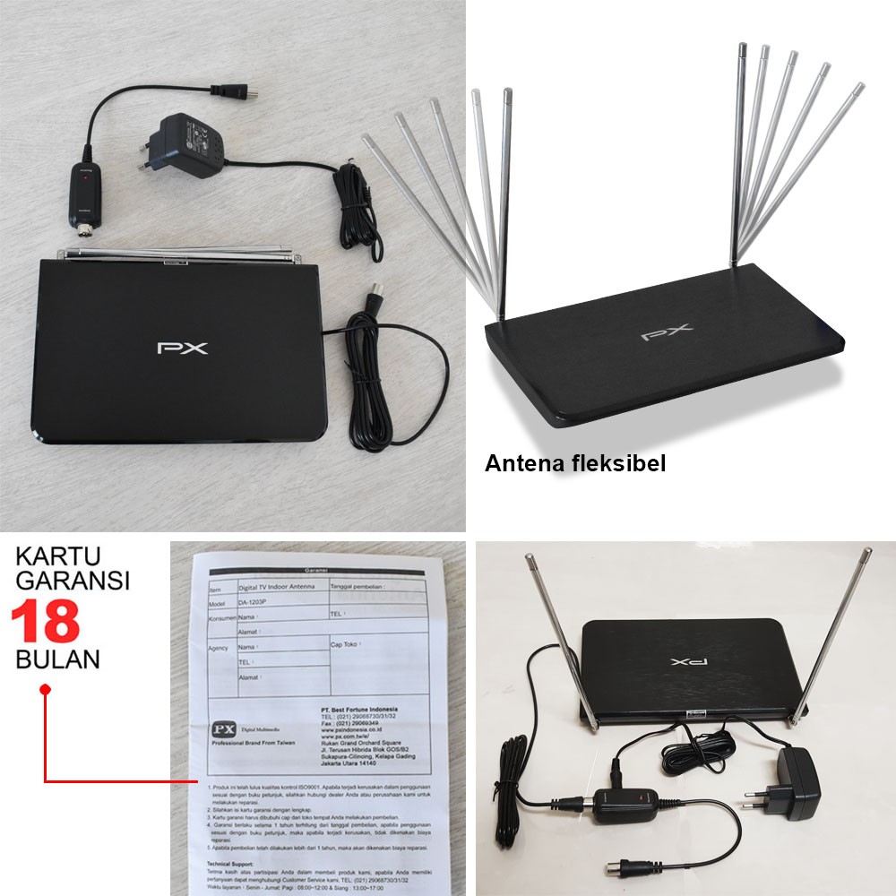 Antena TV Digital / Analog Indoor Antenna PX DA-1203P