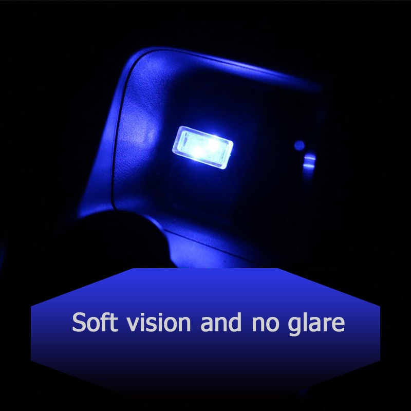 Phelenseye Lampu LED USB Dekorasi Interior Mobil - TY203106 BIRU