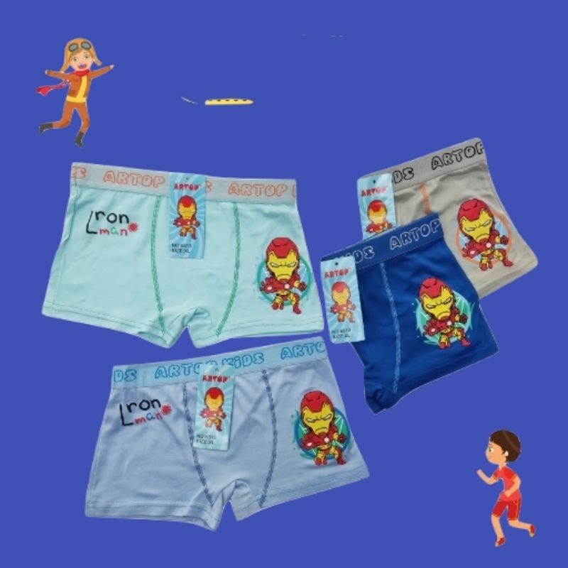 CD Boxer Anak cowok Impor Karakter Artop Kids kualitas Premium