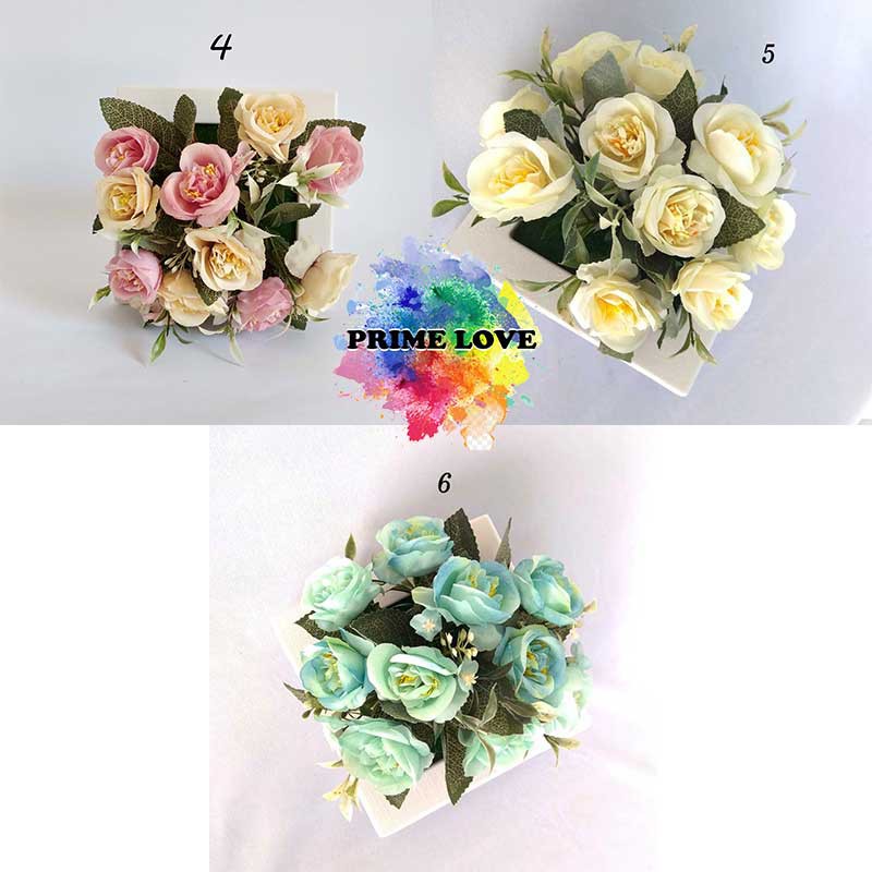 Buket Bunga Mawar Rose Artificial - Tanaman Hias Aneka Mawar Tiruan Hiasan Dekorasi - VB12