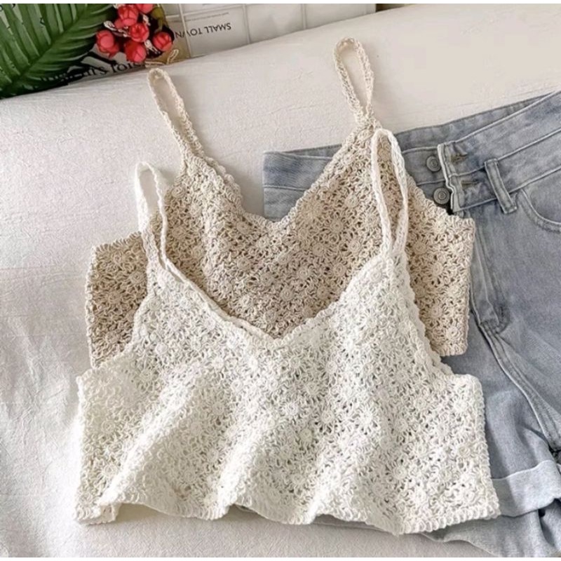 MARYAM VEST IMPORT KOREA/ TANKTOP RAJUT ALA KOREA // ROMPI RAJUT IMPORT