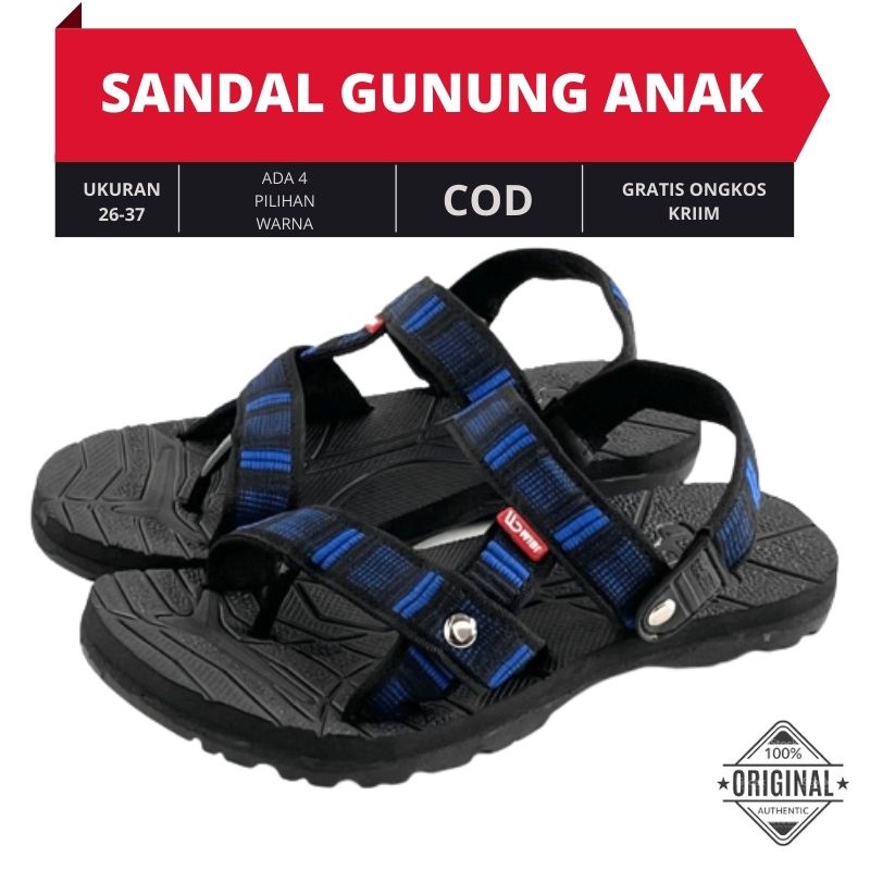Sandal Sendal Gunung Anak Pria Murah Jepit Santai Casual Anak Cowok Remaja Wanita JAV- SW01