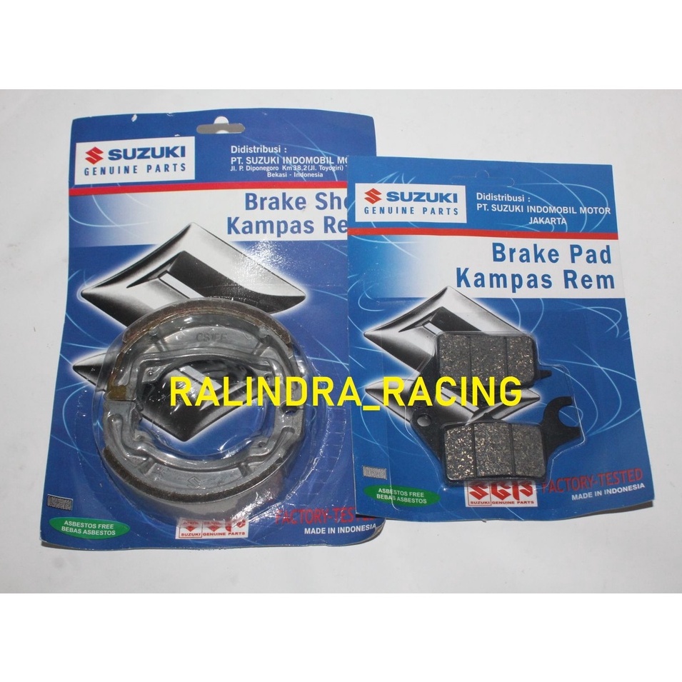 Kampas rem depan belakang suzuki hayate