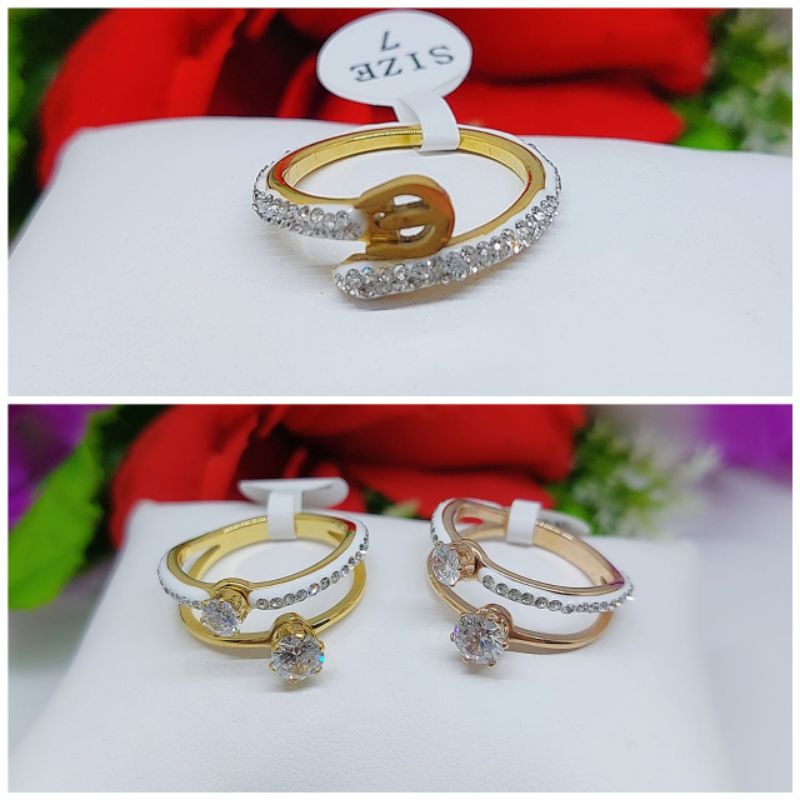 Cincin titanium permata 042-045