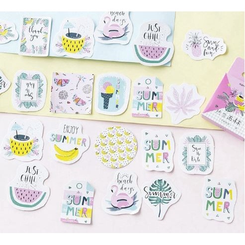 Label Stickers - Tropical Mood (45pcs)