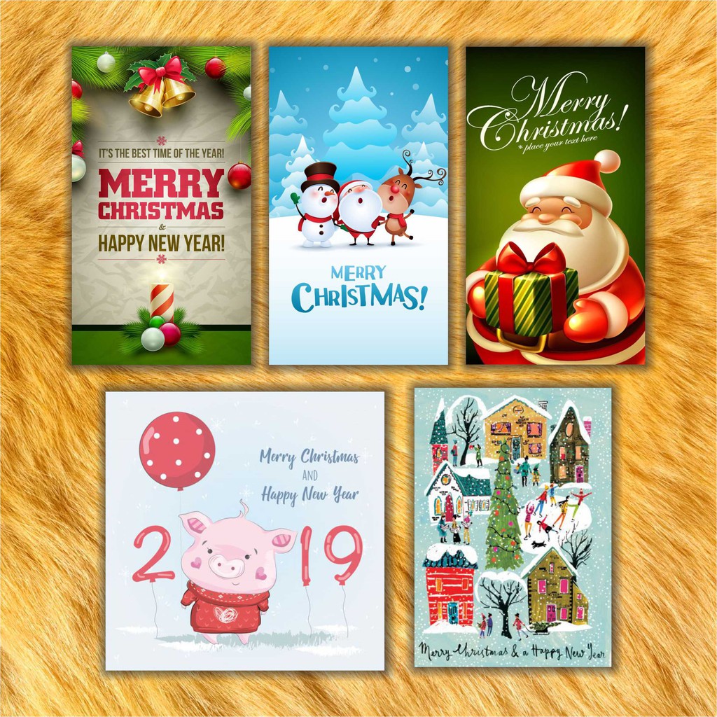 Hang Tag Kartu Ucapan Hadiah Natal Merry Christmas New Year Vol 1 Shopee Indonesia