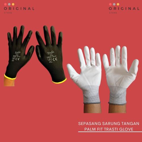 SARUNG TANGAN PALM FIT / GLOVE POLYSTER - TRASTI ( SEPASANG )