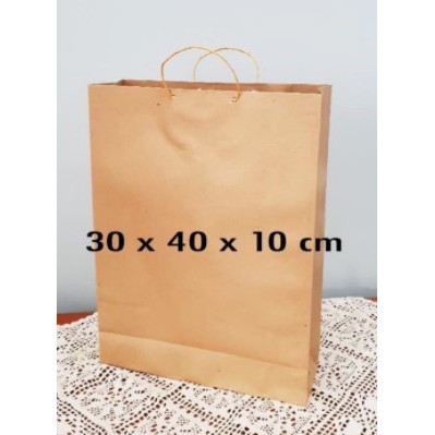 

Paper Bag Kraft 30x40x10 /Tas Kertas /Goodie Bag /Tas Kado /Tas Hampers / Tas Hajatan /Tas Kraft