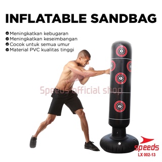 SPEEDS Samsak Tinju Boxing Samsak Latihan Beladiri Tahan Pukulan Inflatable Sandbag 002-13
