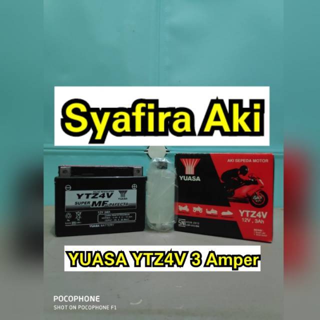  Aki  Motor  Honda Beat  Scoopy Kharisma Vario 110 YTZ4V Yuasa  