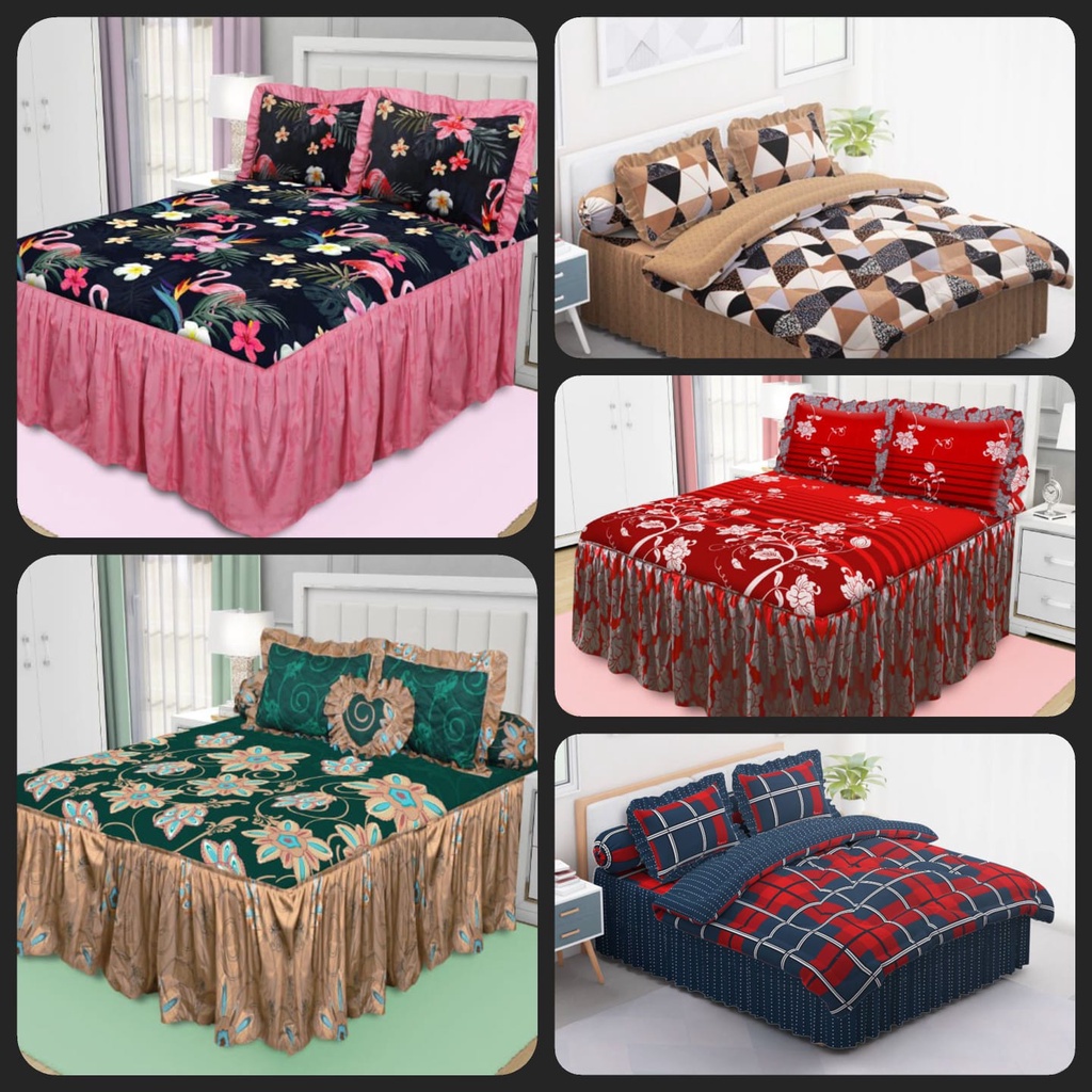 Sprei Rumbai California From My love Bantal 2 dan Bantal 4 Ukuran 180 x 200