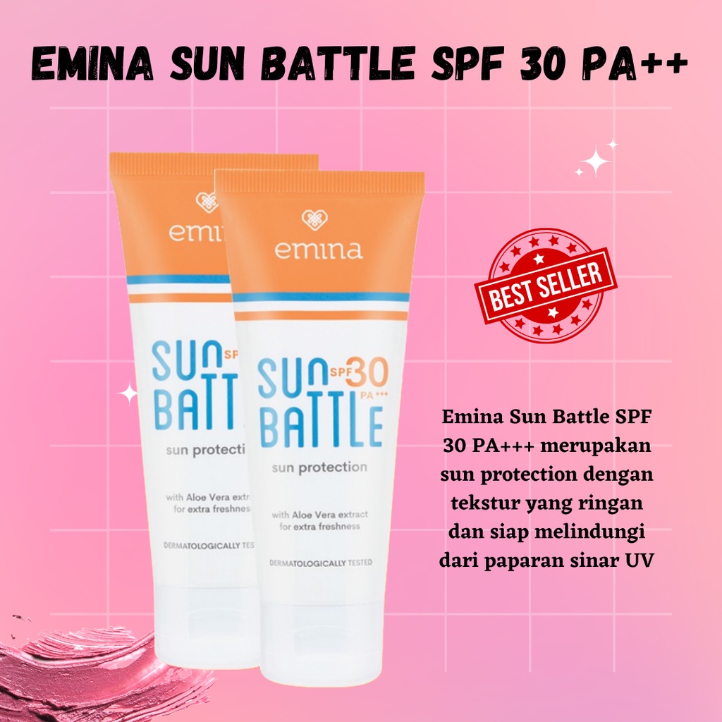 PROMO!! Emina Sun Battle SPF 30 PA+++