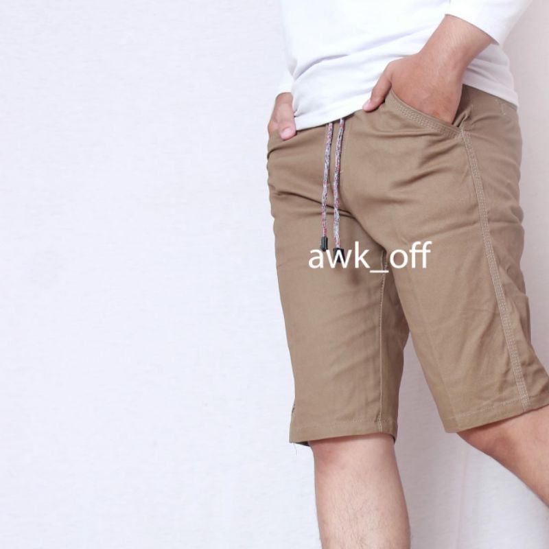 SHORT PANTS Celana pendek cowo casual harian polos woke katun combadd tebel model paspol SANTAI