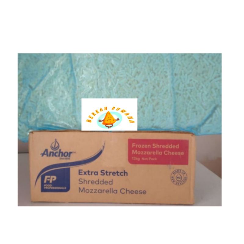 

Keju Mozarella Anchor Shredded Extra Stretch 1kg