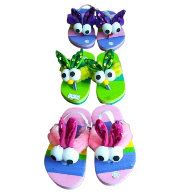 [1-3 TAHUN] Sandal Jepit Anak Perempuan Pelangi Sendal anak cewe / SANDAL BABY KIDS BONEKA OWL / SANDAL PREWALKER BAYI BONEKA OWL