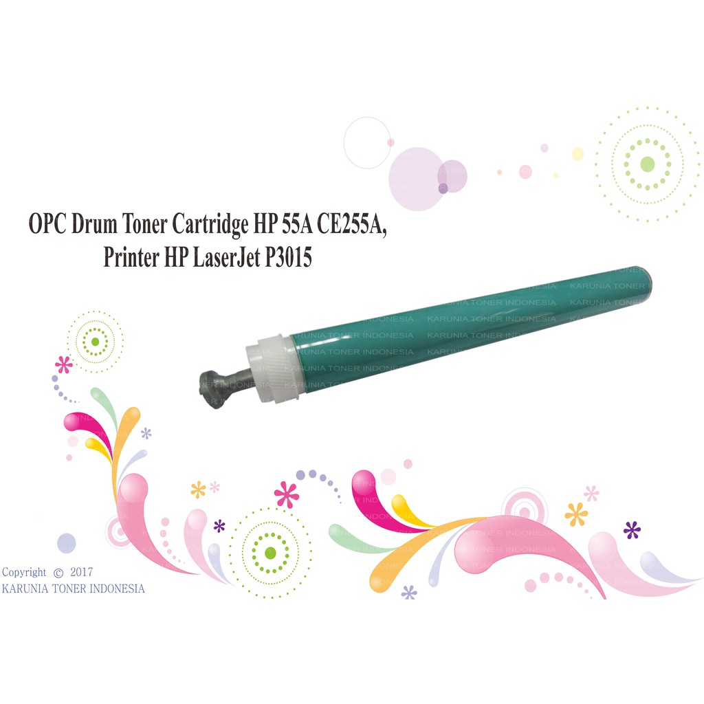 OPC Drum Toner Cartridge HP 55A CE255A, Printer HP LaserJet P3015