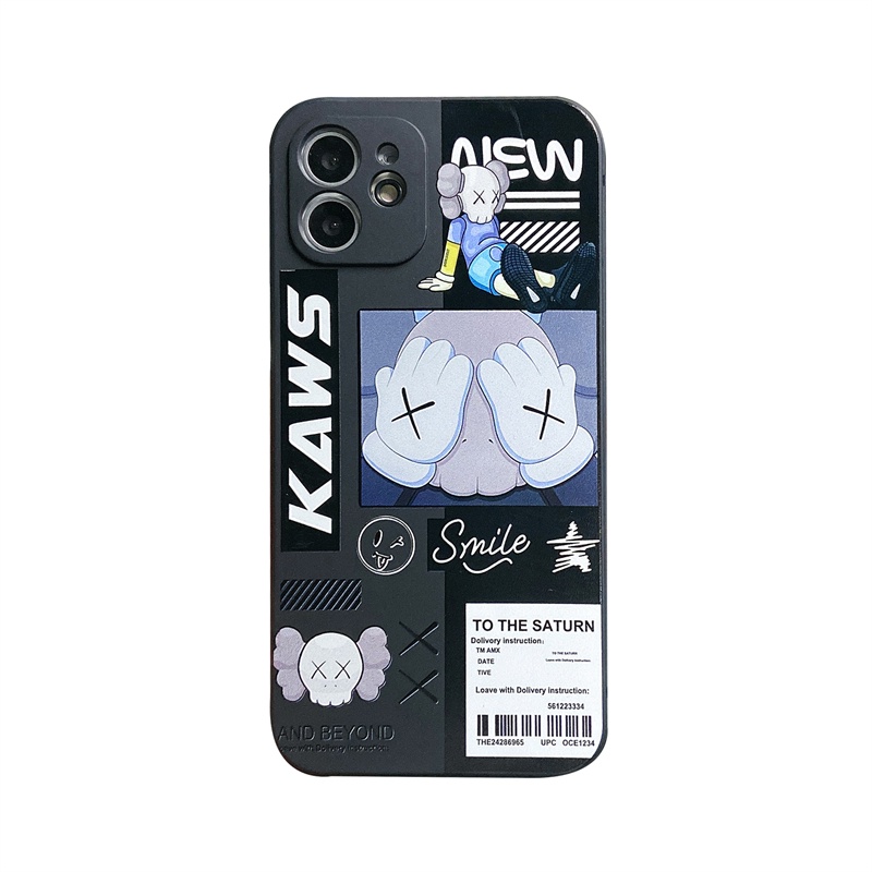 【Ready Stock】 Casing Vivo V20 SE S1 Pro Y93 Y17 Y91Y20 Y30 Y50 Y30I Y93 Y15 Y12 V20 Pro Y51 Y12S Y20I V21 4G Y95 Y21 2021 Y33S Y21S KAWS Fashion Brand Anti-fall Phone Case TPU Soft Lens Protective Cover-8