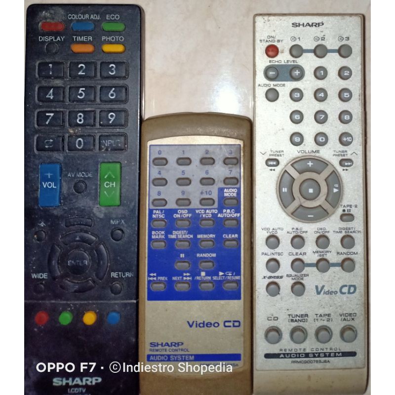 Remote Audio System Mini Compo HIFI Sharp Ori