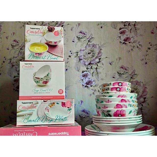 Tupperware Set Melamin Camelia