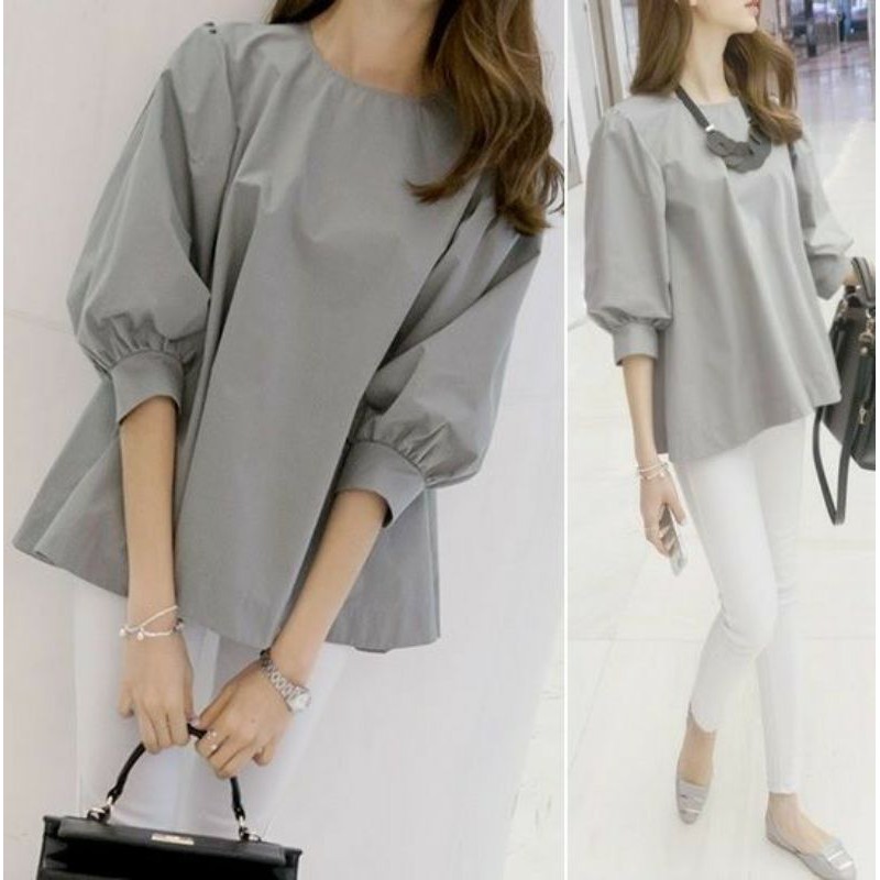 baju atasan lengan balon