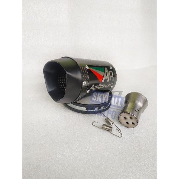 SILENCER KNALPOT RACING AR AUSTIN RACING NEW TAMPILAN MODEL ORI FREE DB KILLER