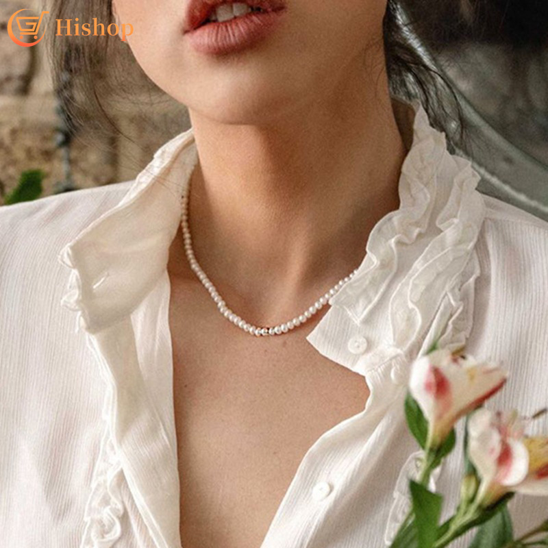 Simple Small Pearl Necklace Fashion Choker Jewerly Accessories