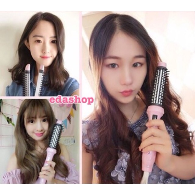 Catokan Terbaru Ladystar Pink Brush 2in1 LS-608 , bisa catok lurus , blow n curly , dijamin bagus