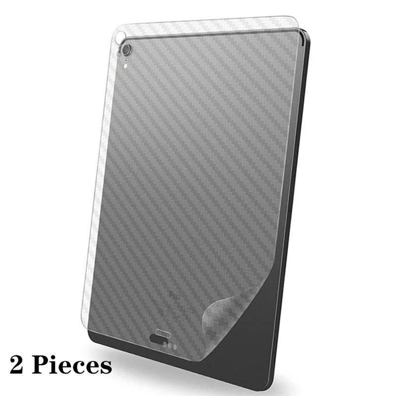 2Pcs 3D Back Carbon Fiber Film For Apple iPad Pro 12.9 11 2021 2020 2018 Screen Protector iPad Air 4 3 2 1 iPad 9 8 7 6 5 iPad 10.2 Mini 6 5 4 3 2 1 8.4 7.9