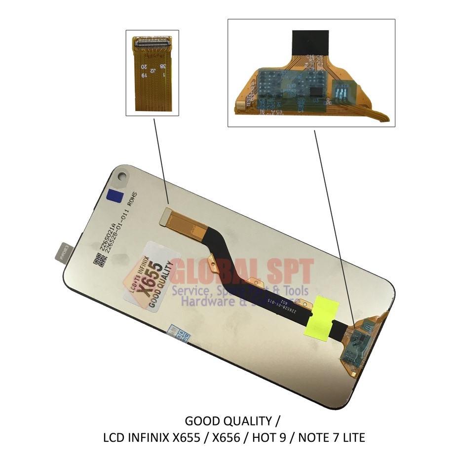 GOOD QUALITY / LCD TOUCHSCREEN INFINIX X655 / X656 / HOT 9 / NOTE 7 LITE