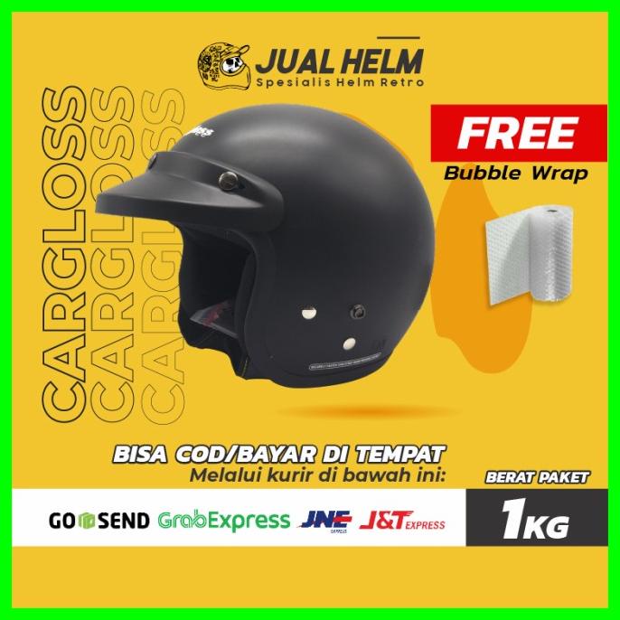 HELM CARGLOSS HITAM DOFF - HELM CARGLOS