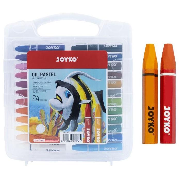 

Free Packing Crayon Krayon Joyko 24 Warna / Crayon Oil Pastel OP-24S Non Toxic