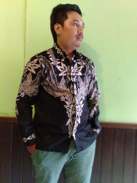 Baju Batik Pria Slimfit Modern Lengan Panjang Kombinasi Prada Sy4 Bi Premium Quality Mall