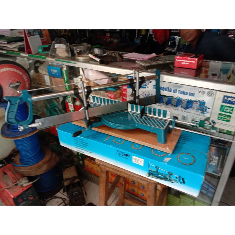 gergaji pigura/gergaji potong almunium mitersaw manual