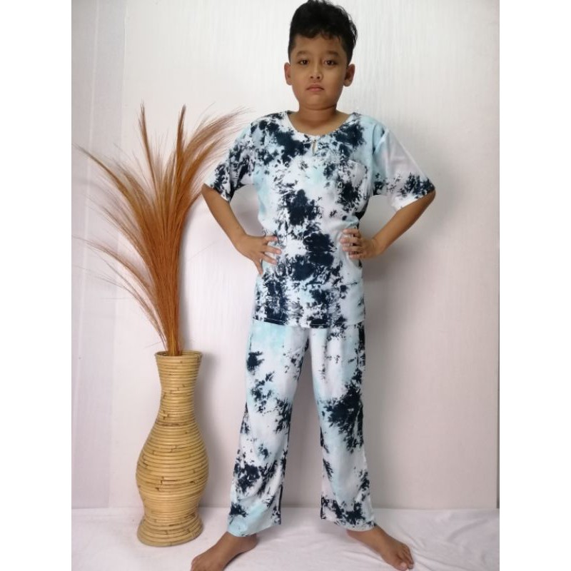 Set Koko Panjang Tie Dye Anak (10-11 th)