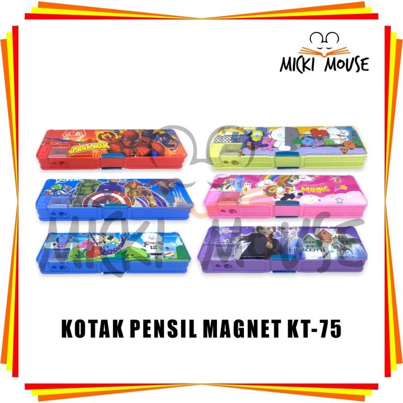 

tempat pensil character / tempat pensil magnet murah / kotak pensil / pencil case