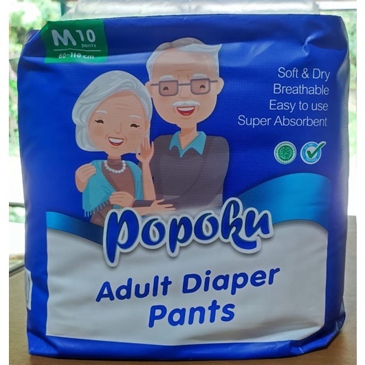 POPOKU POPOK DEWASA CELANA / POPOKU Adult Diaper Pants M10 / L8 / XL6