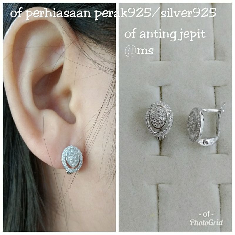 ANTING JEPIT DEWASA PERAK ASLI 925 LAPIS EMAS