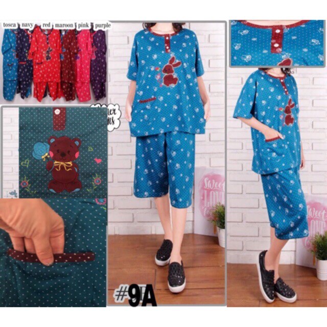 BAJU TIDUR STELAN XXL CELANA PENDEK