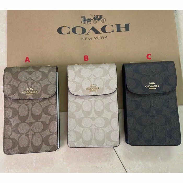 Coach Crossbody phone Bag In Signature Canva - A-8