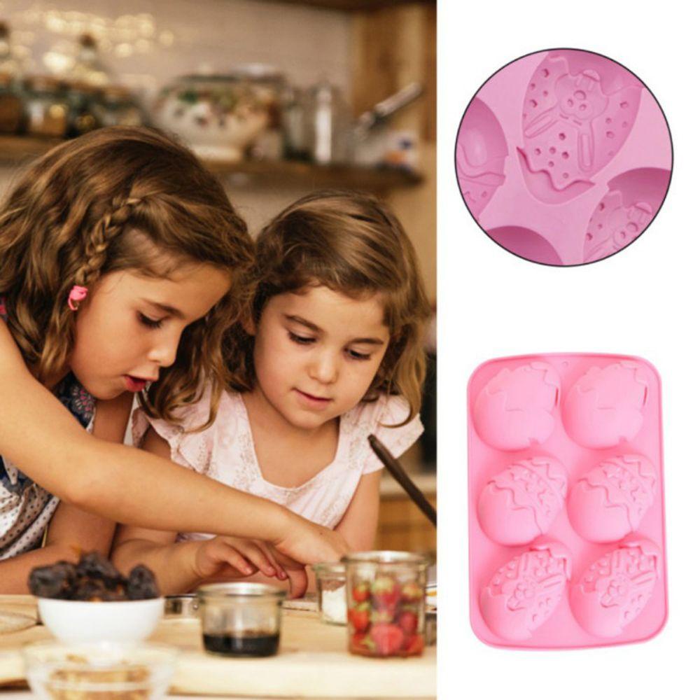 Solighter Easter Mold Rabbit Baking &amp; Pastry Tools Cetakan Silikon Happy Easter Kelinci Lucu