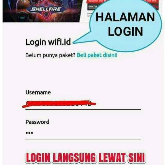 Vocher wifi. Id dan Seeamles@wifi.id