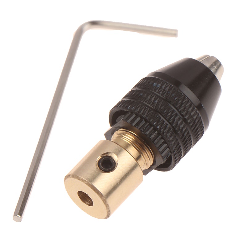 Pegangan Kepala Mata Bor Drill Chuck Keyless Collet Dinamo Motor 3.5mm