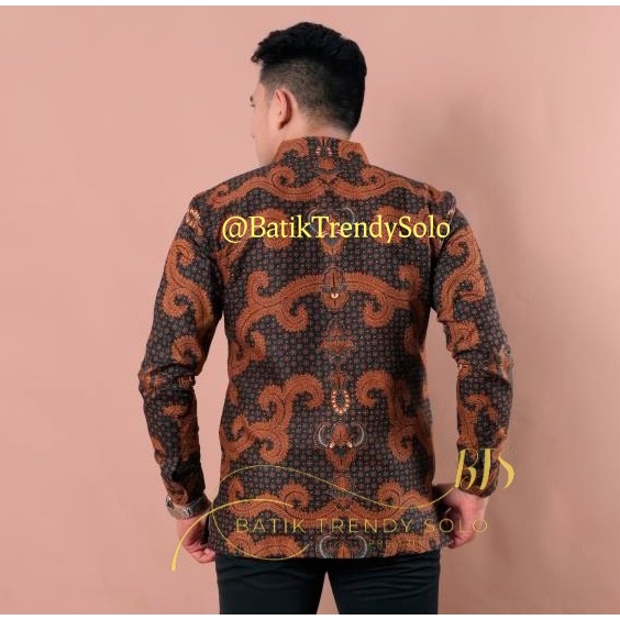 Hem  Kemeja Baju Batik Pria Cowok Laki Laki Slimfit Full Lapis Furing Lengan Panjang Lengan Pendek Original Asli Batik Jumanta Solo Laweyan Size S M L Xl XXL  23