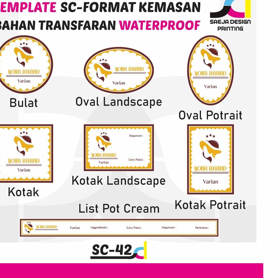 

Berkualitas Stiker Label Produk Skincare, Kecantikan Bahan Transfaran Waterproof Free Design