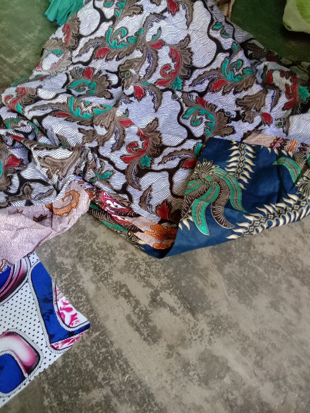 Atasan Batik Wanita Lengan Panjang Blouse Kancing Depan., Motif Batik