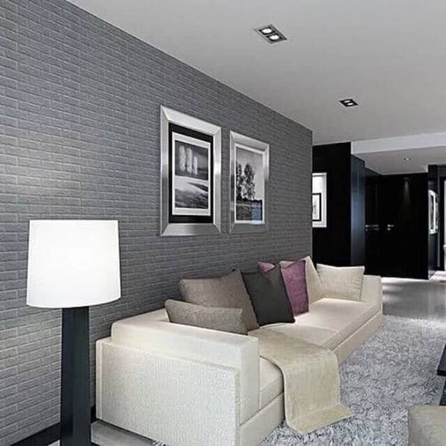 OSM JKT H719 Wallpaper Dinding Foam 3D / Motif Batu Bata / Motif Batik /Motif Kayu / Sticker Dinding-2