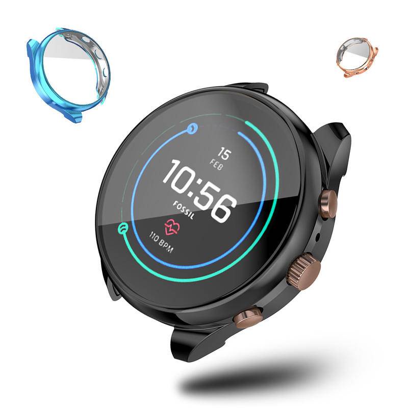 Case Pelindung Layar Smartwatch Fossil Watch Ftw6022 41mm Ftw-6022 Ultra Slim Bahan Tpu Untuk Wanita