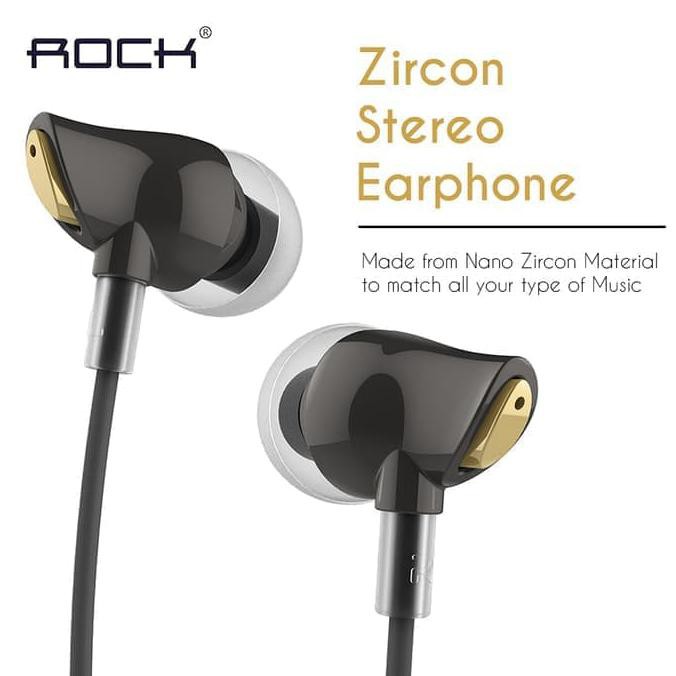 ROCK NANO ZIRCON HD STEREO ULTRA CLEAR EARPHONE EARPLUG WITH IEM BASS