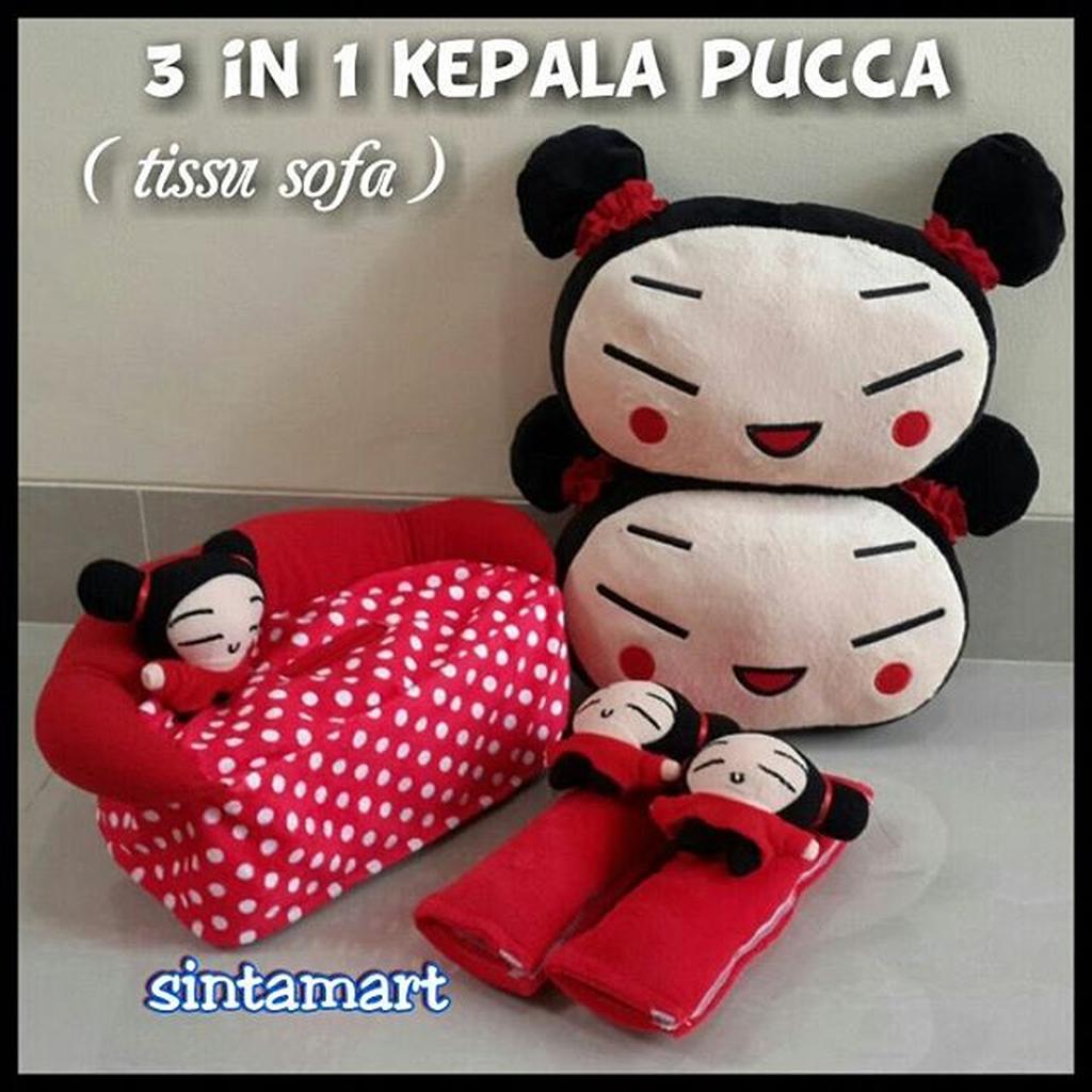 Bantal Mobil 3 in 1 Kepala Pucca
